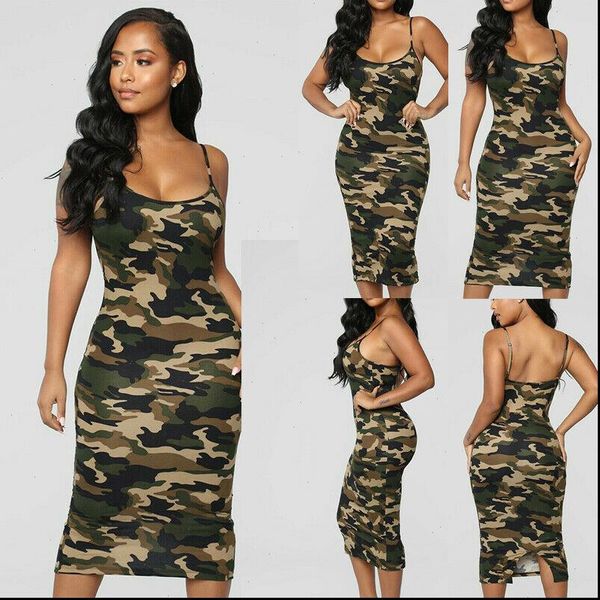 women dress casual bodycon sleeveless summer ladies backless empire waistline camo print military army pencil dresses, Black;gray
women dress casual bodycon sleeveless summer ladies backless empire waistline camo print military army pencil dresses, Black;gray