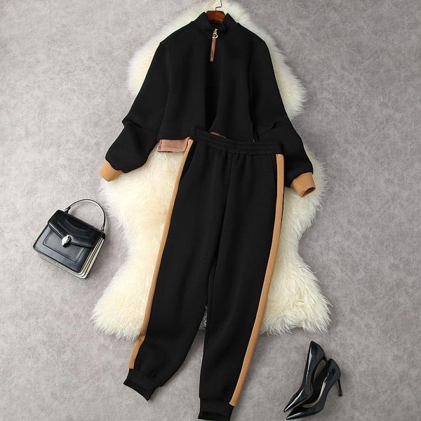 women's two piece pants european and american clothing winter 2022 long sleeve stand collar hoodie beam mouth space cotton suit, White
women's two piece pants european and american clothing winter 2022 long sleeve stand collar hoodie beam mouth space cotton suit, White