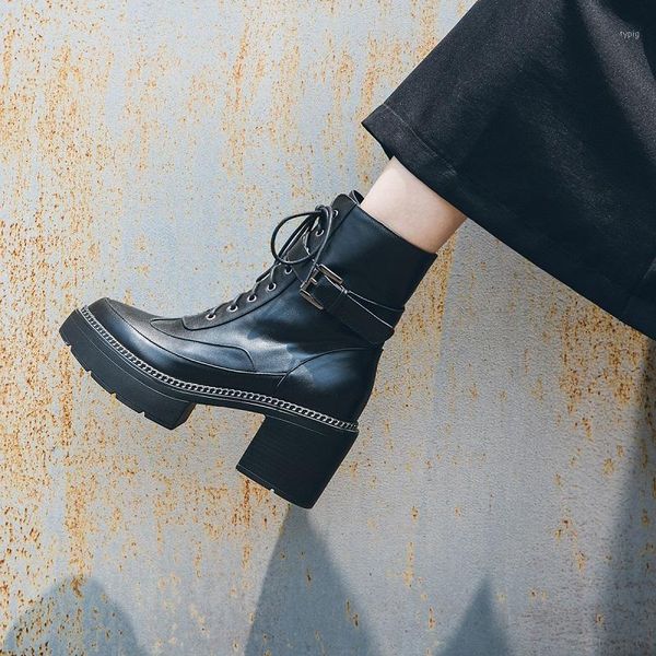 boots women platform genuine leather buckles shoes fashion girls riding punk style female botas with chains shoes1 nffh, Black
boots women platform genuine leather buckles shoes fashion girls riding punk style female botas with chains shoes1 nffh, Black