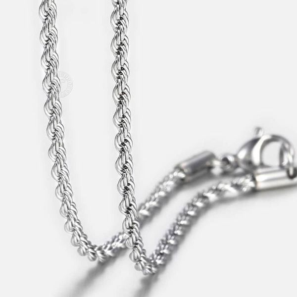 chains 2mm twisted rope necklace for men women chain silver color link fashion jewelry 18-28inch dgn441
chains 2mm twisted rope necklace for men women chain silver color link fashion jewelry 18-28inch dgn441