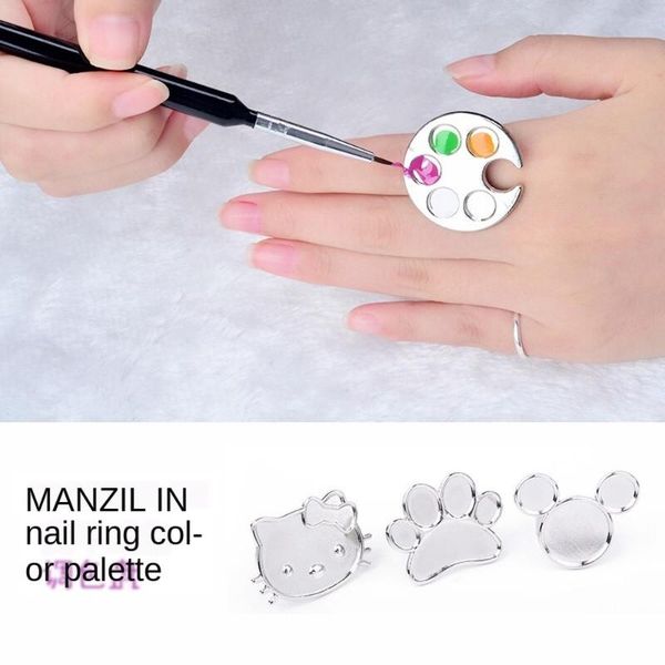 nail art kits stainless steel ring palette pigment plate mirror panel painted light therapy tools
nail art kits stainless steel ring palette pigment plate mirror panel painted light therapy tools