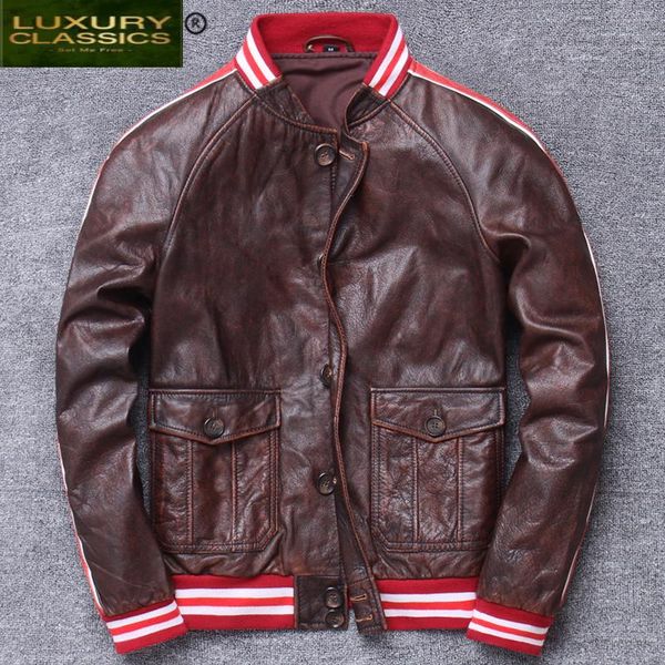 men's leather & faux jacket 100% real men autumn winter cloth streetwear moto fit genuine cow coat v1828, Black
men's leather & faux jacket 100% real men autumn winter cloth streetwear moto fit genuine cow coat v1828, Black