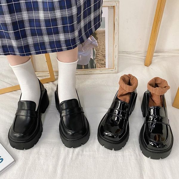 dress shoes women oxford high heels platform round toe slip on boat pumps lolita girls thick sole loafer 9134c, Black
dress shoes women oxford high heels platform round toe slip on boat pumps lolita girls thick sole loafer 9134c, Black