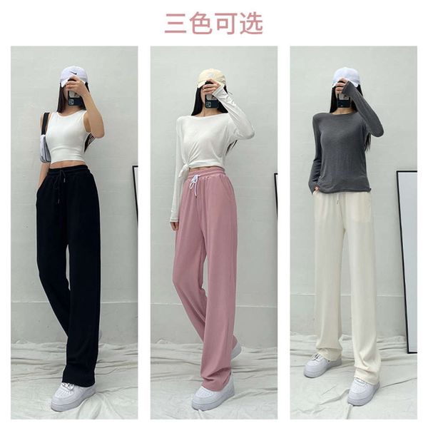 pink ice silk wide leg pants women's 2021 new spring, summer autumn style high waist and thin vertical feeling straight tube, Black;white
pink ice silk wide leg pants women's 2021 new spring, summer autumn style high waist and thin vertical feeling straight tube, Black;white
