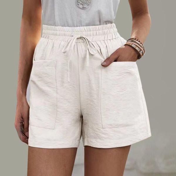 women's shorts wwomen casual loose waist summer pockets solid color linen streetwear daily gym clothing spodenki damskie g2, White;black
women's shorts wwomen casual loose waist summer pockets solid color linen streetwear daily gym clothing spodenki damskie g2, White;black