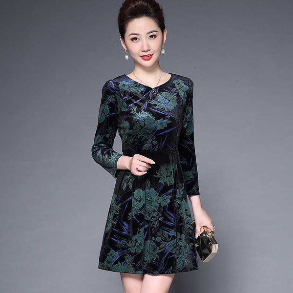 luxury evening dress autumn winter 2021 splicing 7 / 4 sleeve golden veet temperament fashion trend versatile print bottomed skirt women, Black;gray
luxury evening dress autumn winter 2021 splicing 7 / 4 sleeve golden veet temperament fashion trend versatile print bottomed skirt women, Black;gray