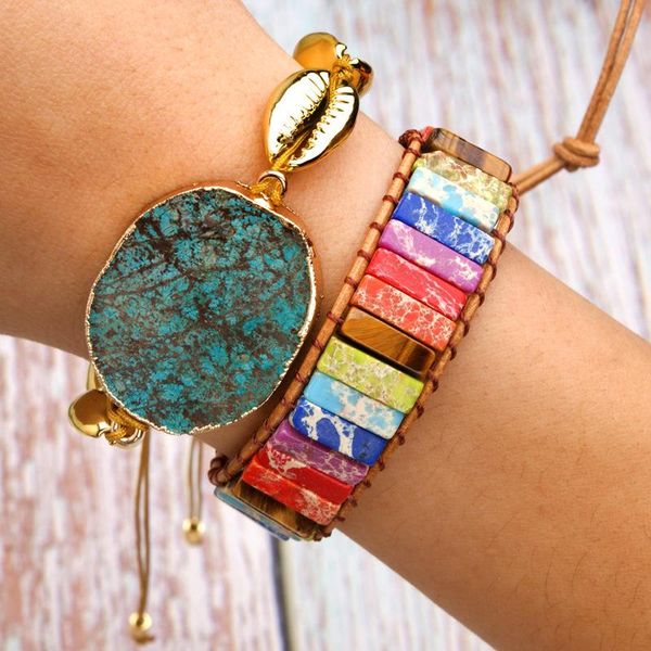 chakra colorful natural stone woven bracelet adjustable ethnic style leather creative gifts bangle, Black
chakra colorful natural stone woven bracelet adjustable ethnic style leather creative gifts bangle, Black