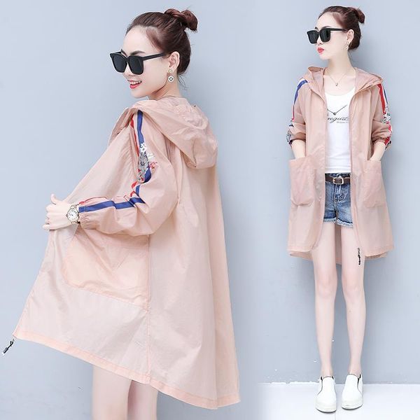 women's jackets 2021 sunscreen clothing, medium length, anti ultraviolet breathable beach coat, big size thin coat. lq0108, Black;brown
women's jackets 2021 sunscreen clothing, medium length, anti ultraviolet breathable beach coat, big size thin coat. lq0108, Black;brown