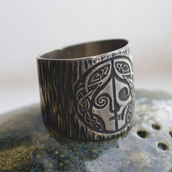 cluster rings eyhimd norse mythology goddes hel ring viking hela runes stainless steel band celtics amulet pagan jewelry, Golden;silver
cluster rings eyhimd norse mythology goddes hel ring viking hela runes stainless steel band celtics amulet pagan jewelry, Golden;silver