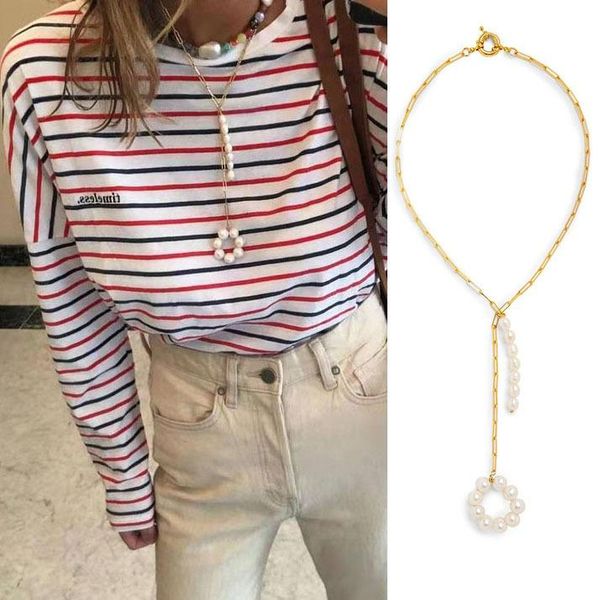 chains freshwater bearl necklace ins clavicle chain personality temperament european and american choker retro elegant collar pendant, Silver
chains freshwater bearl necklace ins clavicle chain personality temperament european and american choker retro elegant collar pendant, Silver