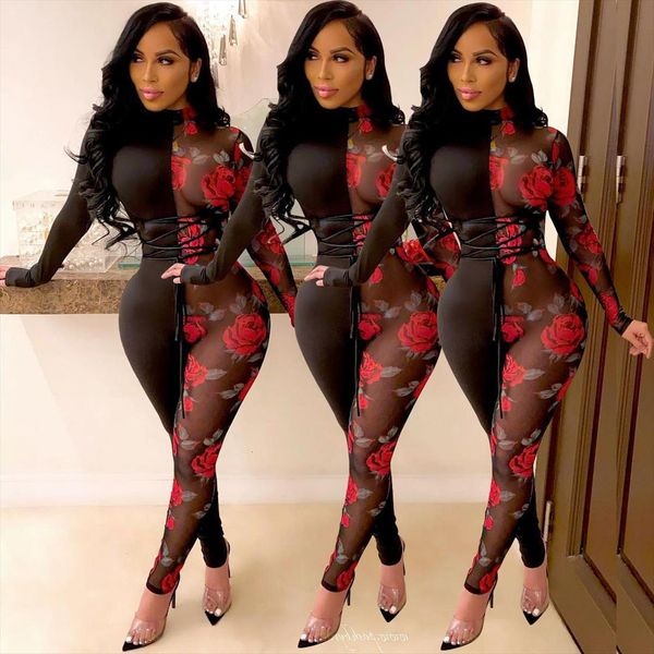 floral print patchwork mesh mock women jumpsuits neck long sleeve lace up bodycon rompers night club one piece outfits, Black;white
floral print patchwork mesh mock women jumpsuits neck long sleeve lace up bodycon rompers night club one piece outfits, Black;white