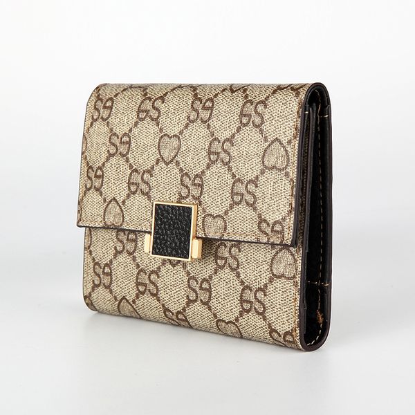 sole by designer west flange new small wallet women's short fresh multifunctional folding buckle three fold wallet purse, Brown;gray
sole by designer west flange new small wallet women's short fresh multifunctional folding buckle three fold wallet purse, Brown;gray