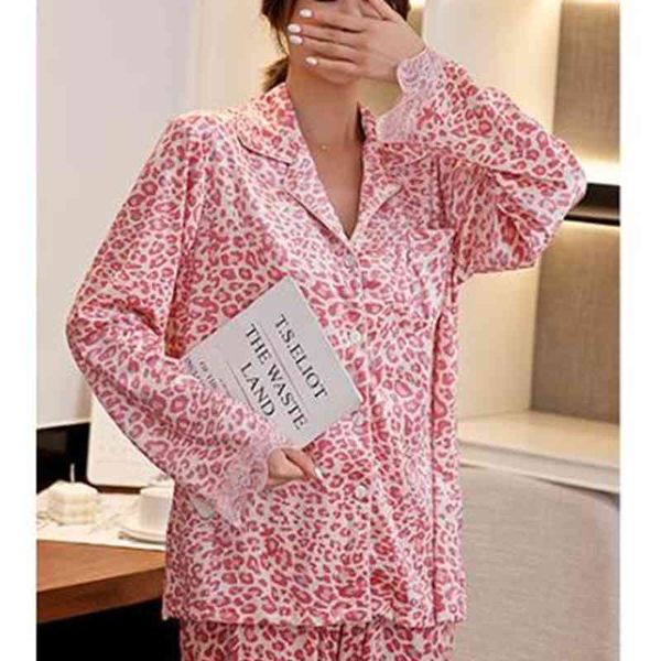 women's sleepwear autumn winter leopard print ladies two-piece pajamas trendy fashion gold velvet home suit warm women pyjamas set kgut, Black;red
women's sleepwear autumn winter leopard print ladies two-piece pajamas trendy fashion gold velvet home suit warm women pyjamas set kgut, Black;red