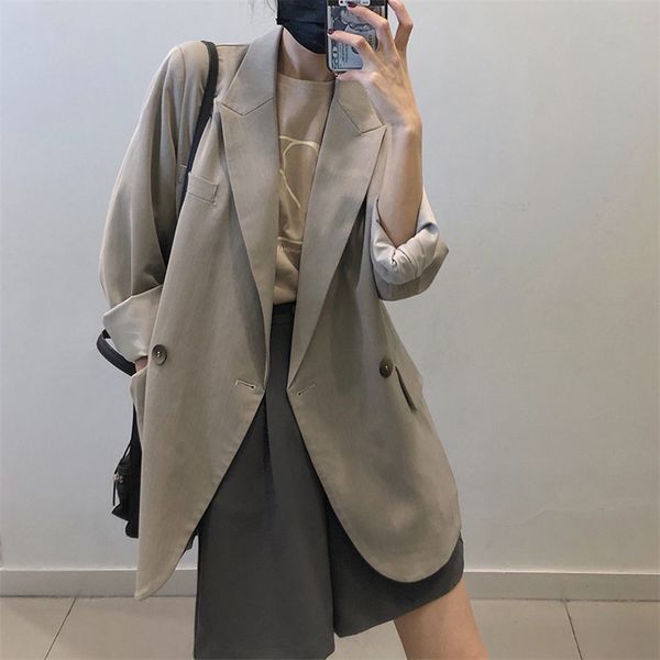 grey formal thin loose elegant office lady minimalist chic women coats solid stylish all match blazers female 210421, White;black
grey formal thin loose elegant office lady minimalist chic women coats solid stylish all match blazers female 210421, White;black