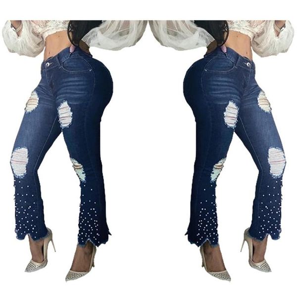 women's jeans fashion womens straight hole bleached pocket high waist wide leg casual denim pants spodnie damskie z wysokim stanem#g2, Blue
women's jeans fashion womens straight hole bleached pocket high waist wide leg casual denim pants spodnie damskie z wysokim stanem#g2, Blue