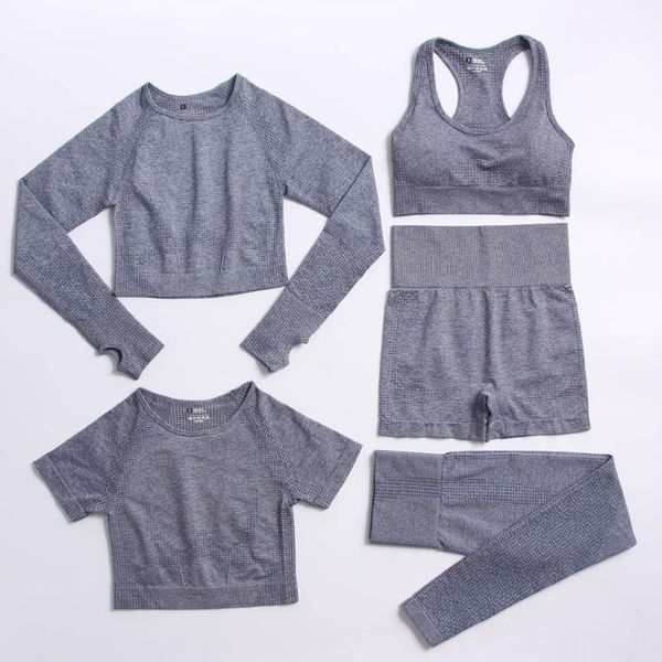 yoga outfit bule gray seamless set workout sportswear gym clothing fitness long sleeve high waist leggings sports women suits
yoga outfit bule gray seamless set workout sportswear gym clothing fitness long sleeve high waist leggings sports women suits