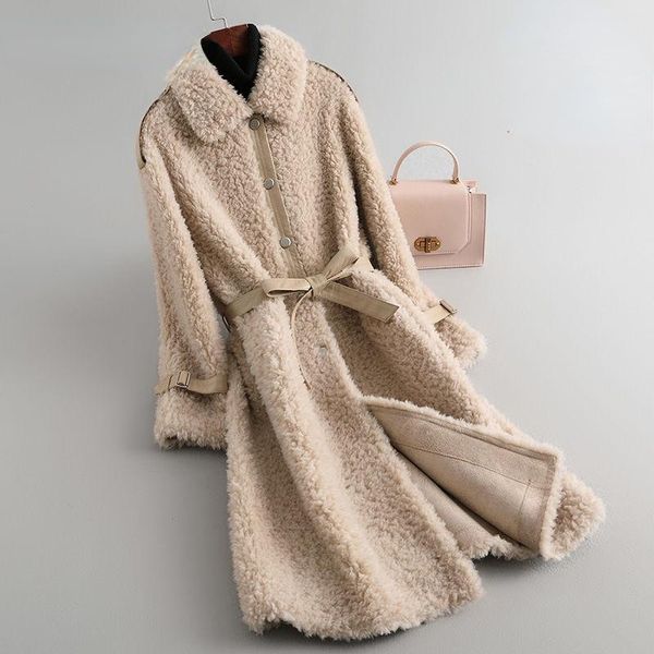women's fur & faux winter jacket women warm real lambswool plush coats female outwear korean fashion ladies cardigans long sleeve cloth, Black
women's fur & faux winter jacket women warm real lambswool plush coats female outwear korean fashion ladies cardigans long sleeve cloth, Black