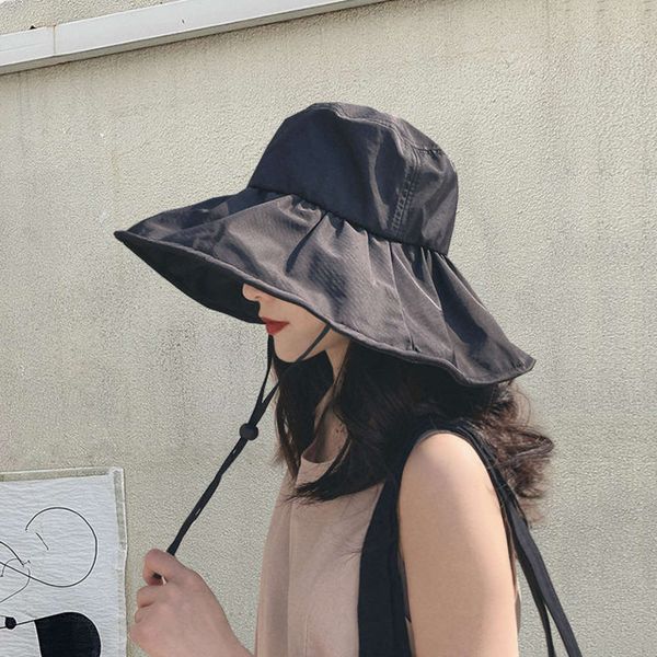 sun hat women's summer outdoor beach sunshade with black glue big brim sunscreen fisherman's hat, Blue;gray
sun hat women's summer outdoor beach sunshade with black glue big brim sunscreen fisherman's hat, Blue;gray