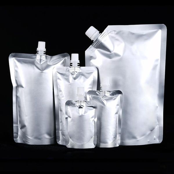 30pcs silver aluminum foil spout pouch reusable durable sealed storge bag for liquid soap drink cosmetic packaging storage bags
30pcs silver aluminum foil spout pouch reusable durable sealed storge bag for liquid soap drink cosmetic packaging storage bags
