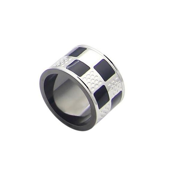 ouis avuit ton couple rings designer v letter black plaid wide face ring for lovers, Silver
ouis avuit ton couple rings designer v letter black plaid wide face ring for lovers, Silver