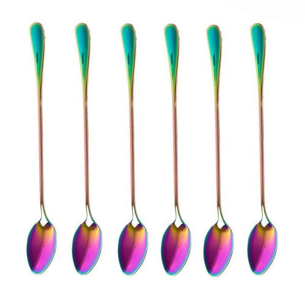 spoons coffee teaspoons, set of 6 rainbow color spoon long-handle ice cream desert cocktail stir mixing spoon, poin
spoons coffee teaspoons, set of 6 rainbow color spoon long-handle ice cream desert cocktail stir mixing spoon, poin
