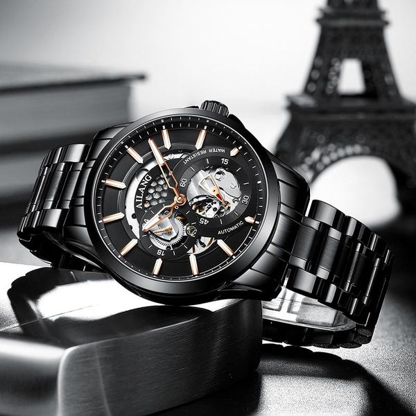 automatic watch men mechanical watches stainless steel waterproof clock male business relogio masculino wristwatches, Slivery;brown
automatic watch men mechanical watches stainless steel waterproof clock male business relogio masculino wristwatches, Slivery;brown