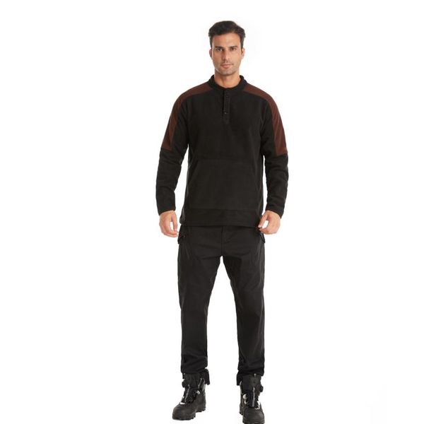 men's polos fleece faux fur sweatshirt casual shirt warm streetwear pullover buckle stand collar men, White;black
men's polos fleece faux fur sweatshirt casual shirt warm streetwear pullover buckle stand collar men, White;black