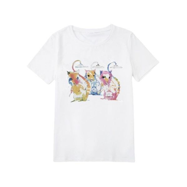 women's t-shirt the summer 2021 in europe and pure cotton printing loose short sleeve female fashion, White
women's t-shirt the summer 2021 in europe and pure cotton printing loose short sleeve female fashion, White