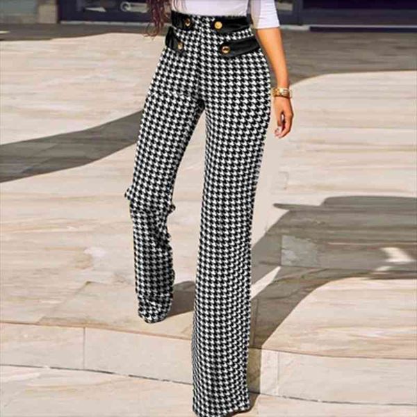 autumn slim bodycon trousers womens capris spring high waist buttoned office suit pants houndstooth plaid print straight mujer, Black;white
autumn slim bodycon trousers womens capris spring high waist buttoned office suit pants houndstooth plaid print straight mujer, Black;white