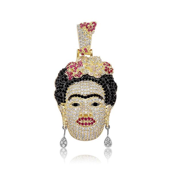 pendant necklaces hip hop micro paved 5a+ cubic zirconia bling iced out 3d women head pendants for men rapper jewelry, Silver
pendant necklaces hip hop micro paved 5a+ cubic zirconia bling iced out 3d women head pendants for men rapper jewelry, Silver