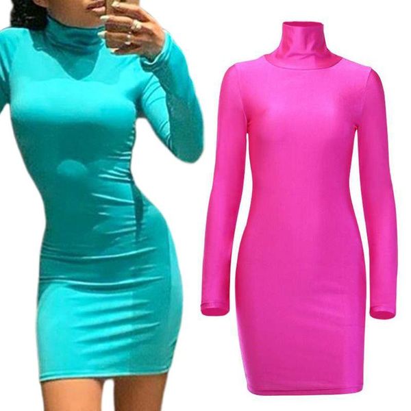 casual dresses 40jf womens long sleeves turtleneck mini bodycon dress glitter neon solid color empire waist package hip cocktail party, Black;gray
casual dresses 40jf womens long sleeves turtleneck mini bodycon dress glitter neon solid color empire waist package hip cocktail party, Black;gray
