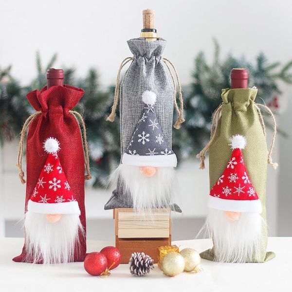 christmas decorations 3pc wine bottle covers home decor cute xmas gift bag table santa claus party supplies happy year 2021
christmas decorations 3pc wine bottle covers home decor cute xmas gift bag table santa claus party supplies happy year 2021
