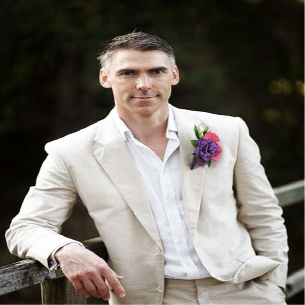 the latest coat pant designs beige ivory linen suits men wedding summer beach groom tuxedo simple custom 2 piece jacket men's & blazers, White;black
the latest coat pant designs beige ivory linen suits men wedding summer beach groom tuxedo simple custom 2 piece jacket men's & blazers, White;black