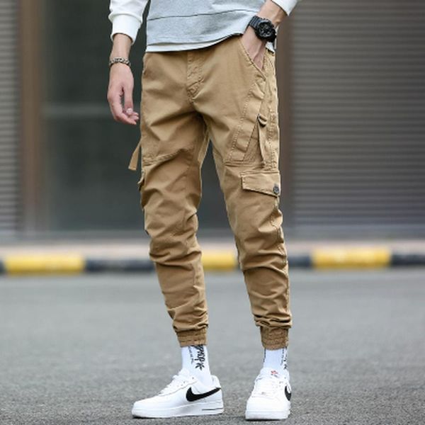men's pants tactical multi-pocket elastic military city casual overalls trendy brand, Black
men's pants tactical multi-pocket elastic military city casual overalls trendy brand, Black