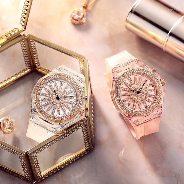 wristwatches ladies quartz watch 360° rotating dial fashion waterproof led illuminated flower petal decoration relogio feminino, Slivery;brown
wristwatches ladies quartz watch 360° rotating dial fashion waterproof led illuminated flower petal decoration relogio feminino, Slivery;brown