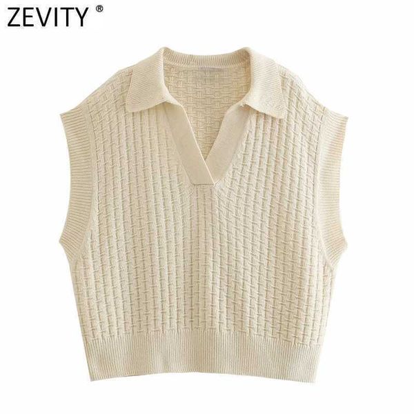 zevity women vintage turn down collar check plaid solid knitting sweater female casual loose vest chic pullovers sw694 210603, White
zevity women vintage turn down collar check plaid solid knitting sweater female casual loose vest chic pullovers sw694 210603, White