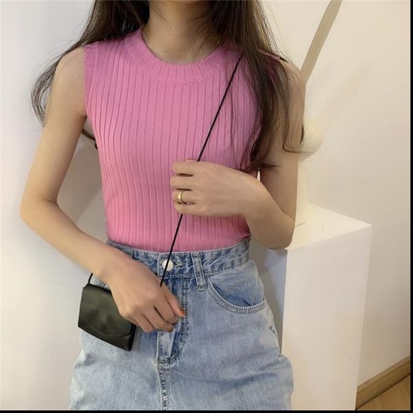 stretchable knit o neck women tanks crop summer solid basic slim camisole tank shirt for female, White
stretchable knit o neck women tanks crop summer solid basic slim camisole tank shirt for female, White