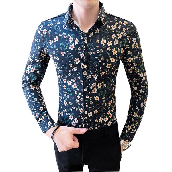 spring autumn male flower print fashion slim fit long sleeve shirt men's prom night club casual party floral blouse shirts, White;black
spring autumn male flower print fashion slim fit long sleeve shirt men's prom night club casual party floral blouse shirts, White;black