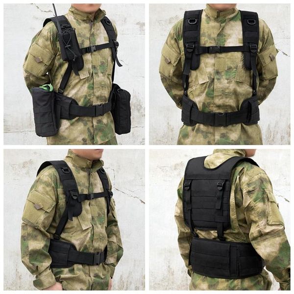tactical suspender straps vest molle chest rig waist removable detachable belt combat assualt paintball hunting jackets, Camo;black
tactical suspender straps vest molle chest rig waist removable detachable belt combat assualt paintball hunting jackets, Camo;black
