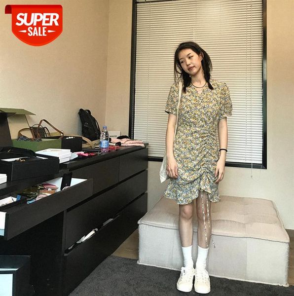 net red can be sweet and salty skirt women fashion slim thin v-neck floral dress #5j4b, Black;gray
net red can be sweet and salty skirt women fashion slim thin v-neck floral dress #5j4b, Black;gray