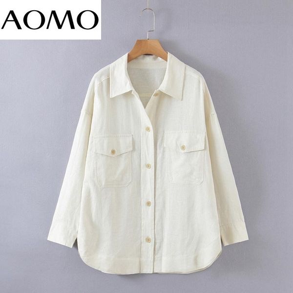 women's jackets aomo women cotton linen jacket pocket loose long sleeves 2021 autumn ladies high street coat 8h116a, Black;brown
women's jackets aomo women cotton linen jacket pocket loose long sleeves 2021 autumn ladies high street coat 8h116a, Black;brown