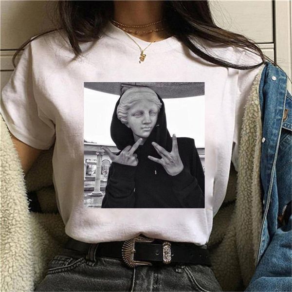 funny vintage 90s harajuku fun women david michelangelo statue print summer fashion womens casual t shirt, White
funny vintage 90s harajuku fun women david michelangelo statue print summer fashion womens casual t shirt, White