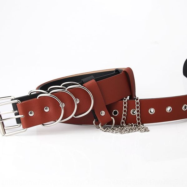 FOth punk style women's personality fashion chain decoration eye and jeans belts tooling jeans fashion belt, Black;brown
FOth punk style women's personality fashion chain decoration eye and jeans belts tooling jeans fashion belt, Black;brown