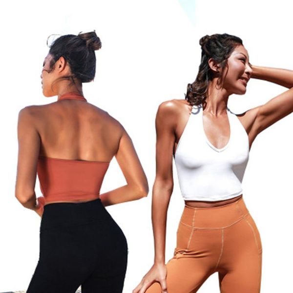 gym clothing 2109 push up sports bra seamless women fitness training high impact yoga padded sport underwear hanging neck bh, White;black
gym clothing 2109 push up sports bra seamless women fitness training high impact yoga padded sport underwear hanging neck bh, White;black