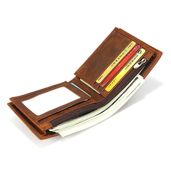 wallets vintage crazy horse leather men wallet simple genuine short bifold purse man card holder zipper coin pocket male, Red;black
wallets vintage crazy horse leather men wallet simple genuine short bifold purse man card holder zipper coin pocket male, Red;black
