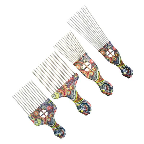 hair brushes 4pcs retro pattern pick comb multi-function oil head salon hairstyling, Silver
hair brushes 4pcs retro pattern pick comb multi-function oil head salon hairstyling, Silver