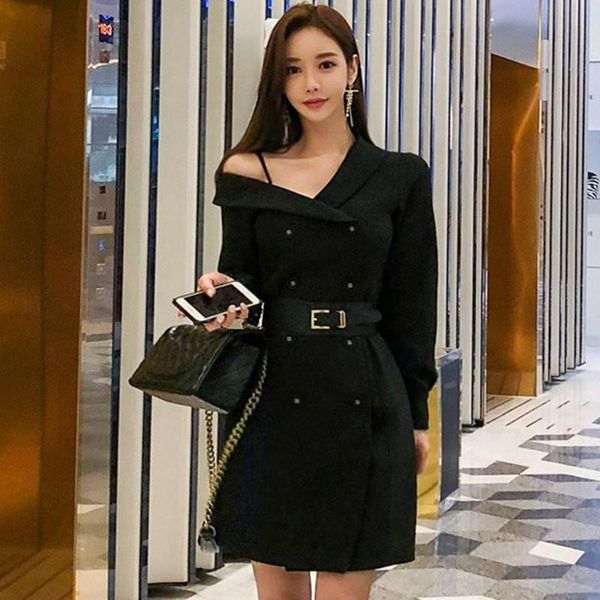 casual dresses zawfl autumn winter elegant double breasted female suit dress ruffle long sleeve slim waist bodycon mini for women 2021, Black;gray
casual dresses zawfl autumn winter elegant double breasted female suit dress ruffle long sleeve slim waist bodycon mini for women 2021, Black;gray