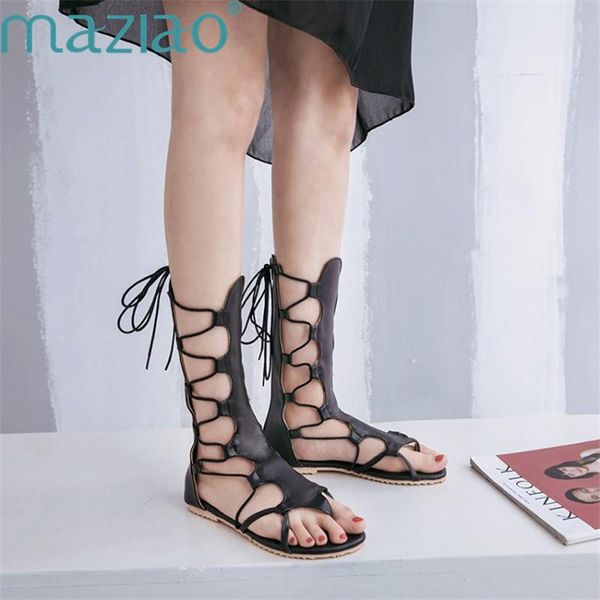 women shoes clip toe flat heel lace up roman style casual comfortable beach leather sandals maziao, Black
women shoes clip toe flat heel lace up roman style casual comfortable beach leather sandals maziao, Black