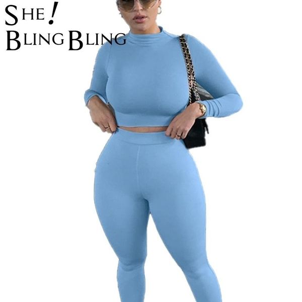 women 2 piece sets long sleeve turtleneck slim crop and high waist pants outfits casual fitness solid 210523, White
women 2 piece sets long sleeve turtleneck slim crop and high waist pants outfits casual fitness solid 210523, White