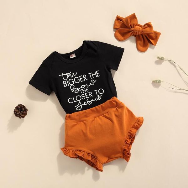 clothing sets 3pcs born infant baby girls boys clothes cotton soft letter printed short sleeve romper shorts+headband outfits suit, White
clothing sets 3pcs born infant baby girls boys clothes cotton soft letter printed short sleeve romper shorts+headband outfits suit, White